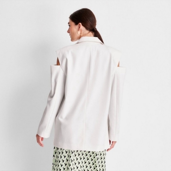Oversized blazer with cutouts nwt 4x Kahlana Barfield Brown x Target - Picture 7 of 15